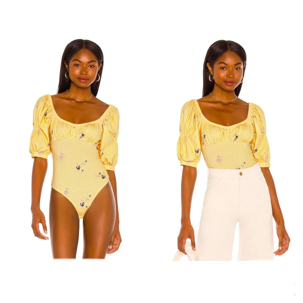 Free People Play Date Bodysuit Small NWT - Picture 1 of 8